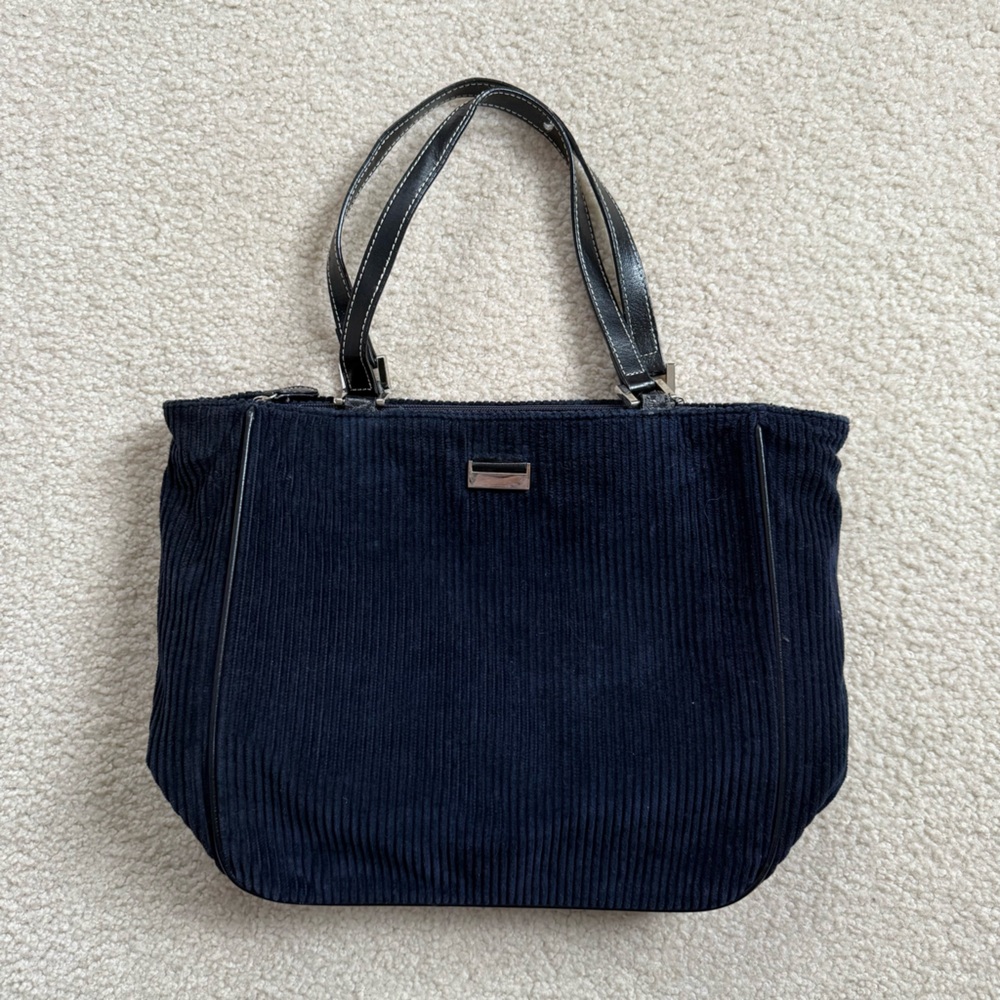 Corduroy shoulder bag